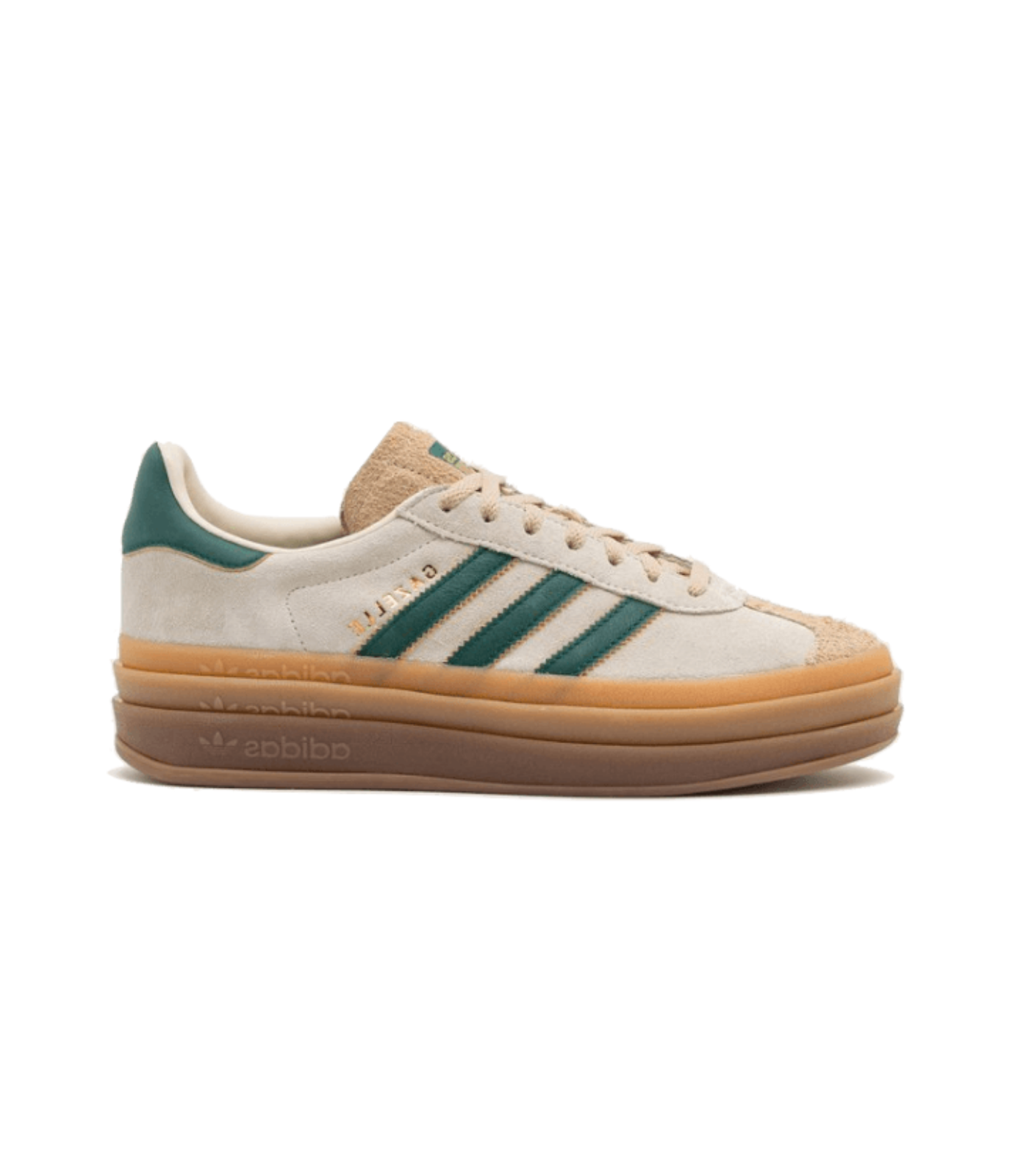 Adidas Gazelle Bold Magic Beige Collegiate Green