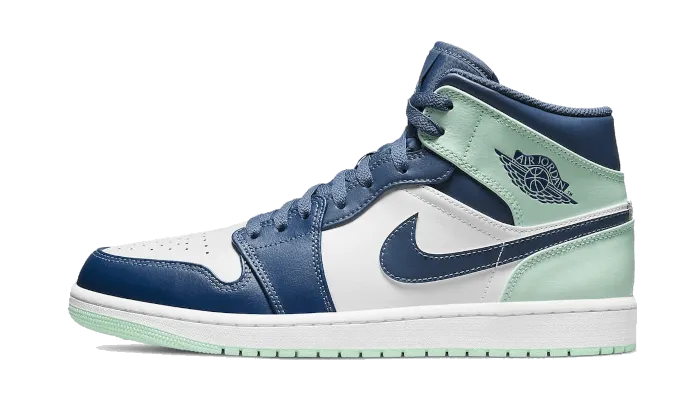 Air Jordan 1 Mid Mystic Navy Mint Foam - 554724-413