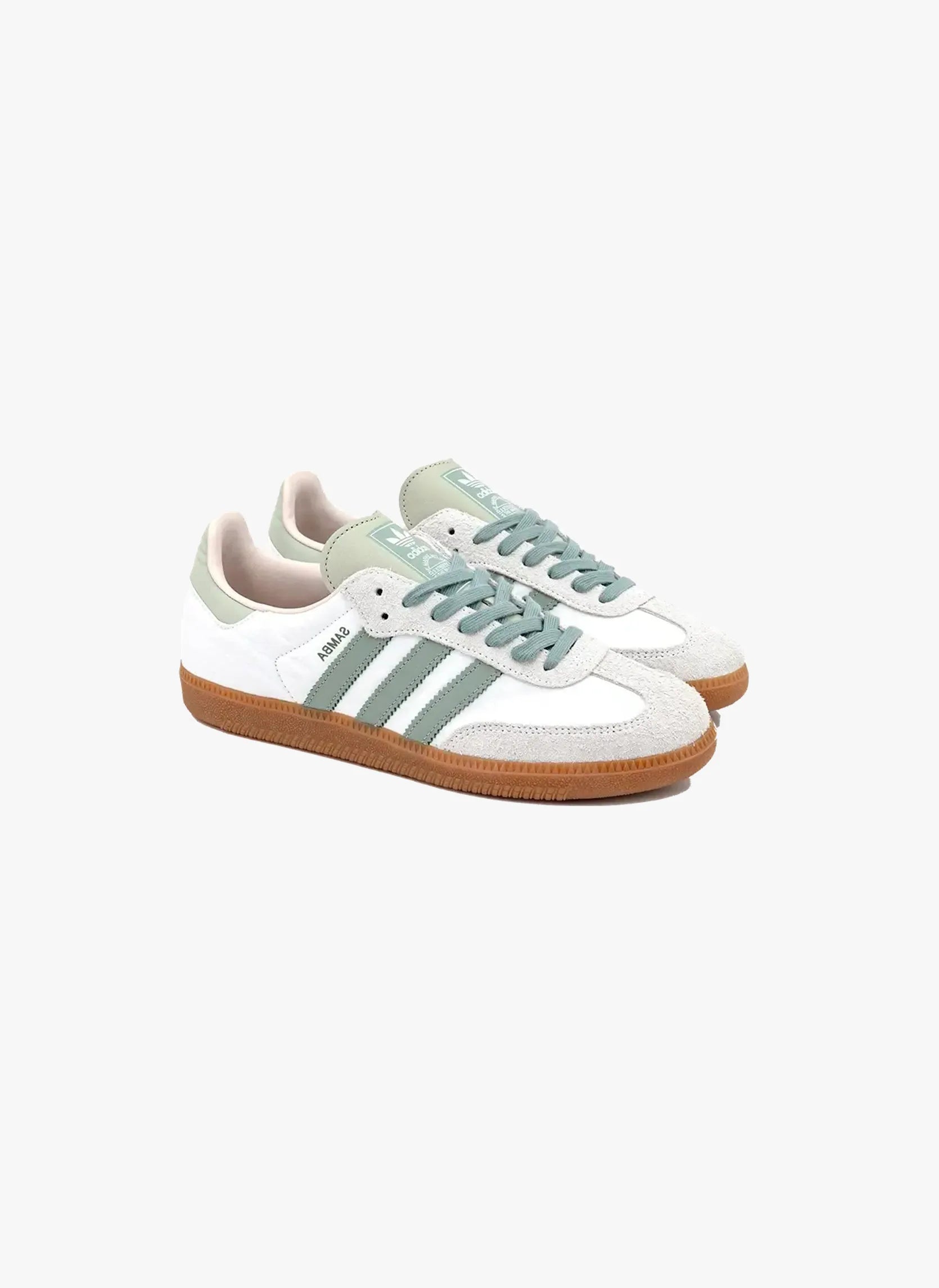 Samba OG Cloud White Silver Green - ID0492