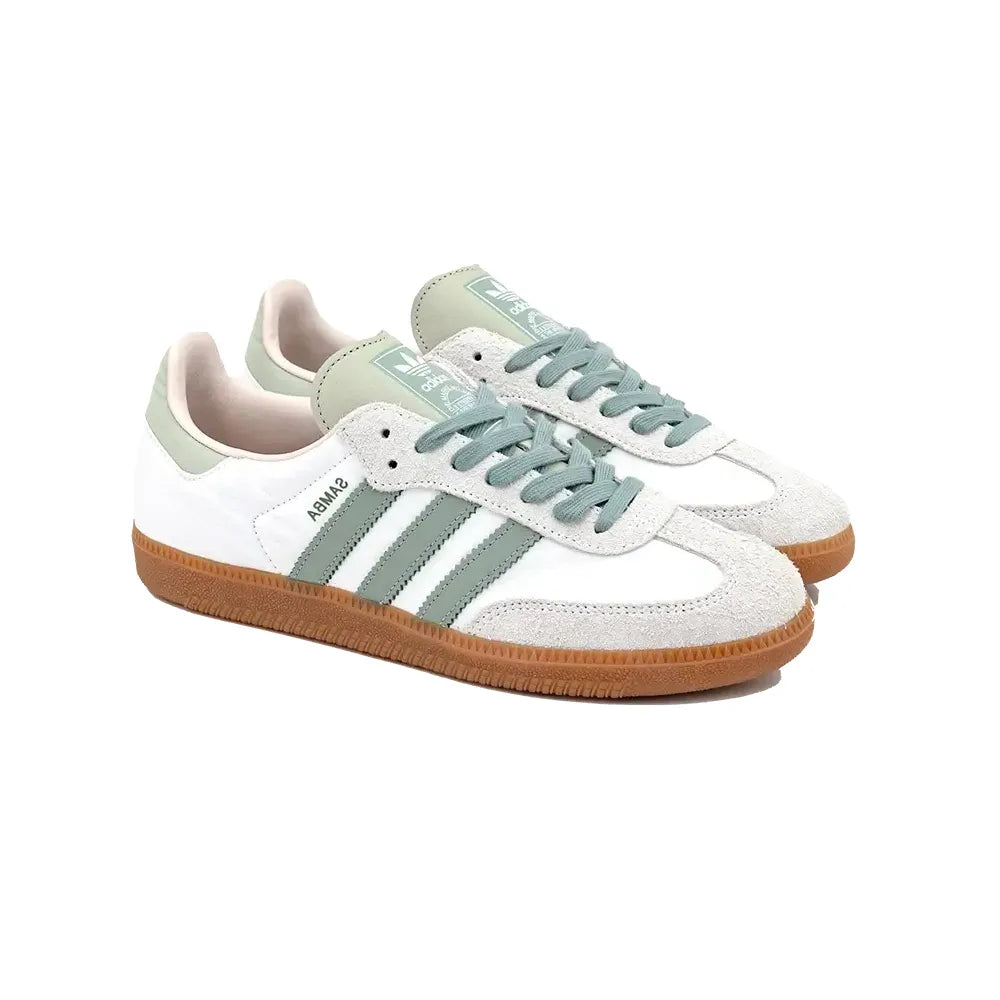 Samba OG Cloud White Silver Green - ID0492