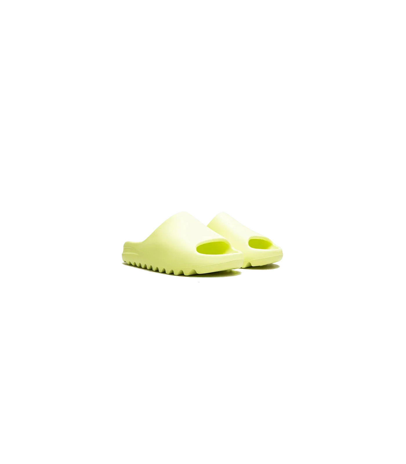 Yeezy Slide Glow Green (Restock Pair 2022) - HQ6447