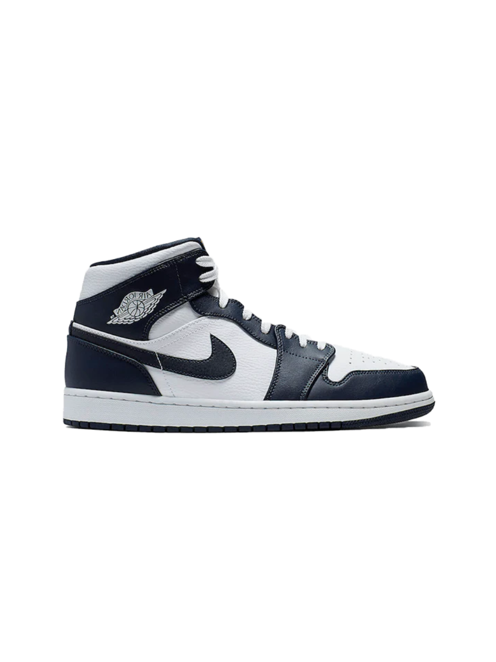 Air Jordan 1 Mid White Metallic Gold Obsidian