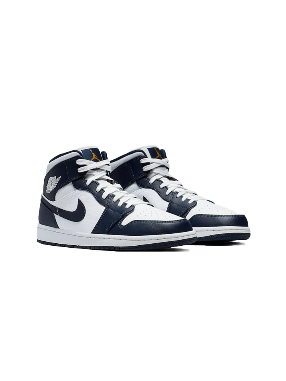 Air Jordan 1 Mid White Metallic Gold Obsidian