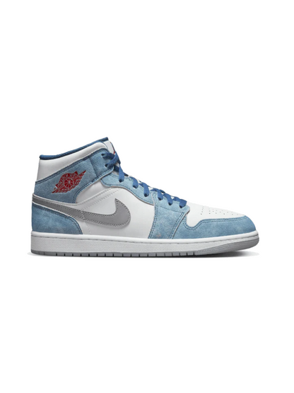 Air Jordan 1 Mid French Blue Fire Red (GS)