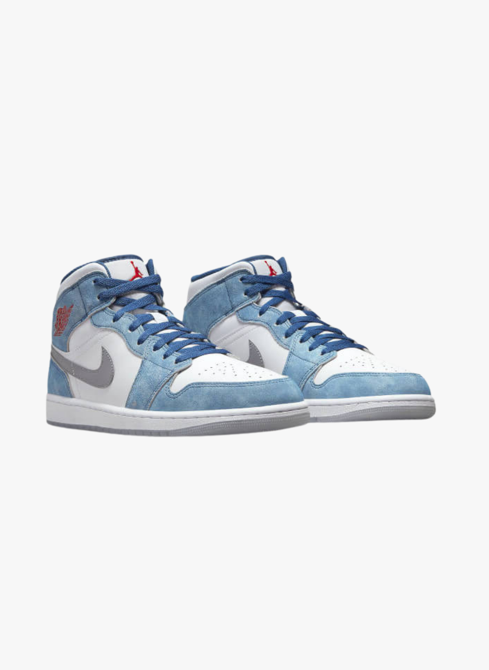 Air Jordan 1 Mid French Blue Fire Red (GS)