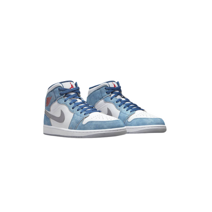 Air Jordan 1 Mid French Blue Fire Red (GS)