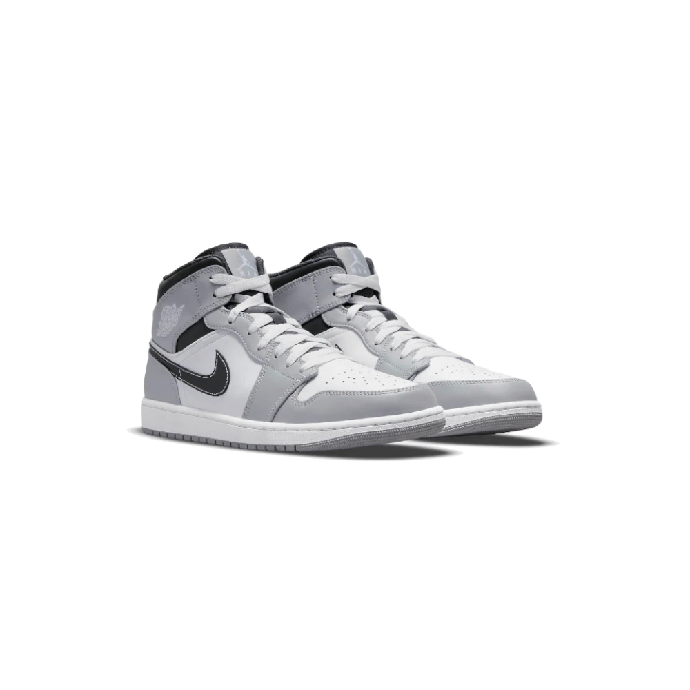 Air Jordan 1 Mid Light Smoke Grey Anthracite (GS)