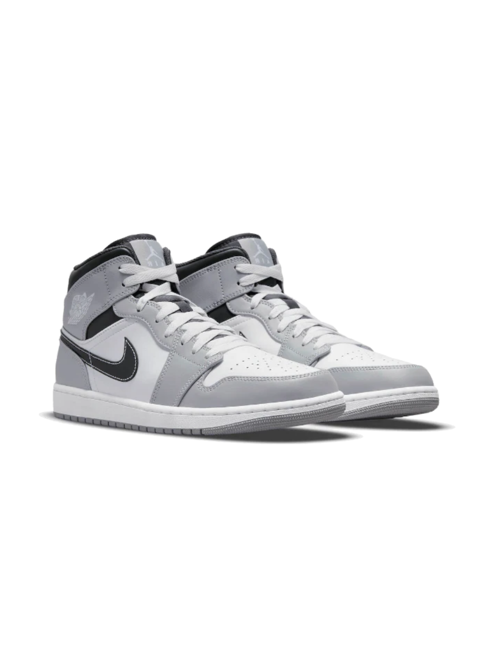 Air Jordan 1 Mid Light Smoke Grey Anthracite (GS)