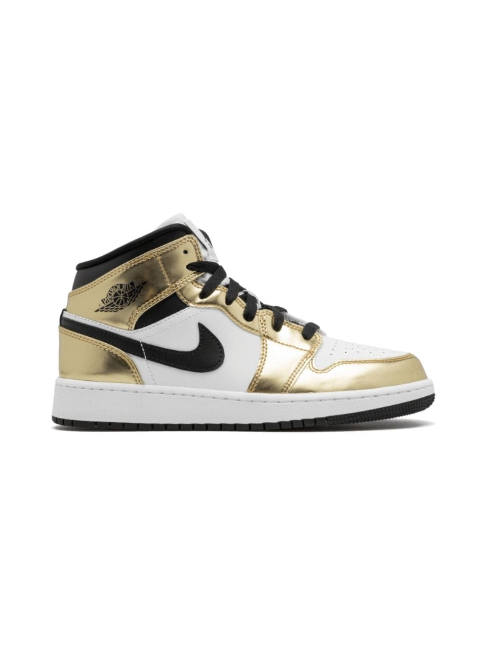 Air Jordan 1 Mid White Metallic Gold