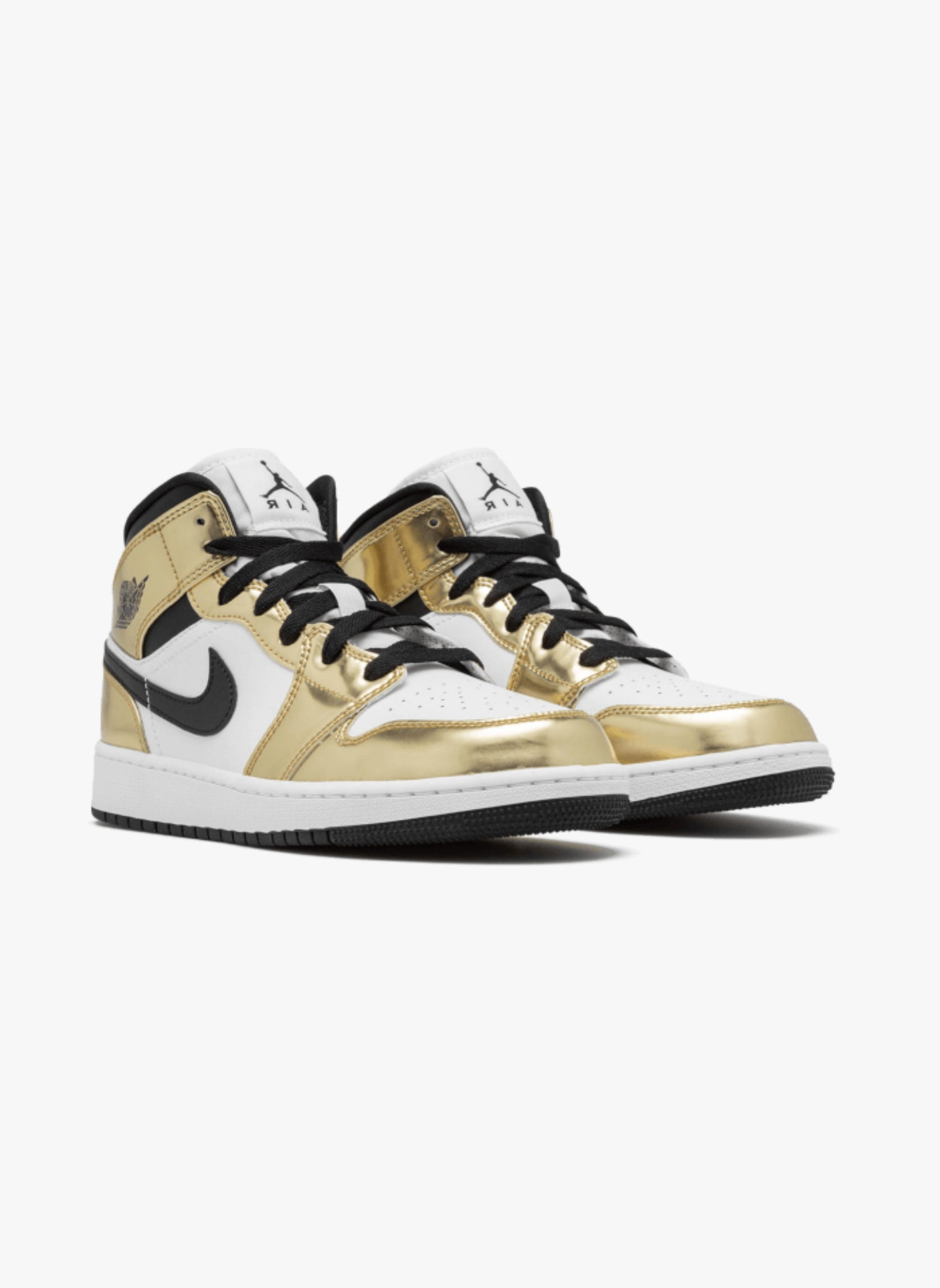 Air Jordan 1 Mid White Metallic Gold