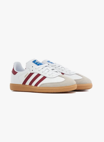 Adidas Samba OG White Burgundy Gum