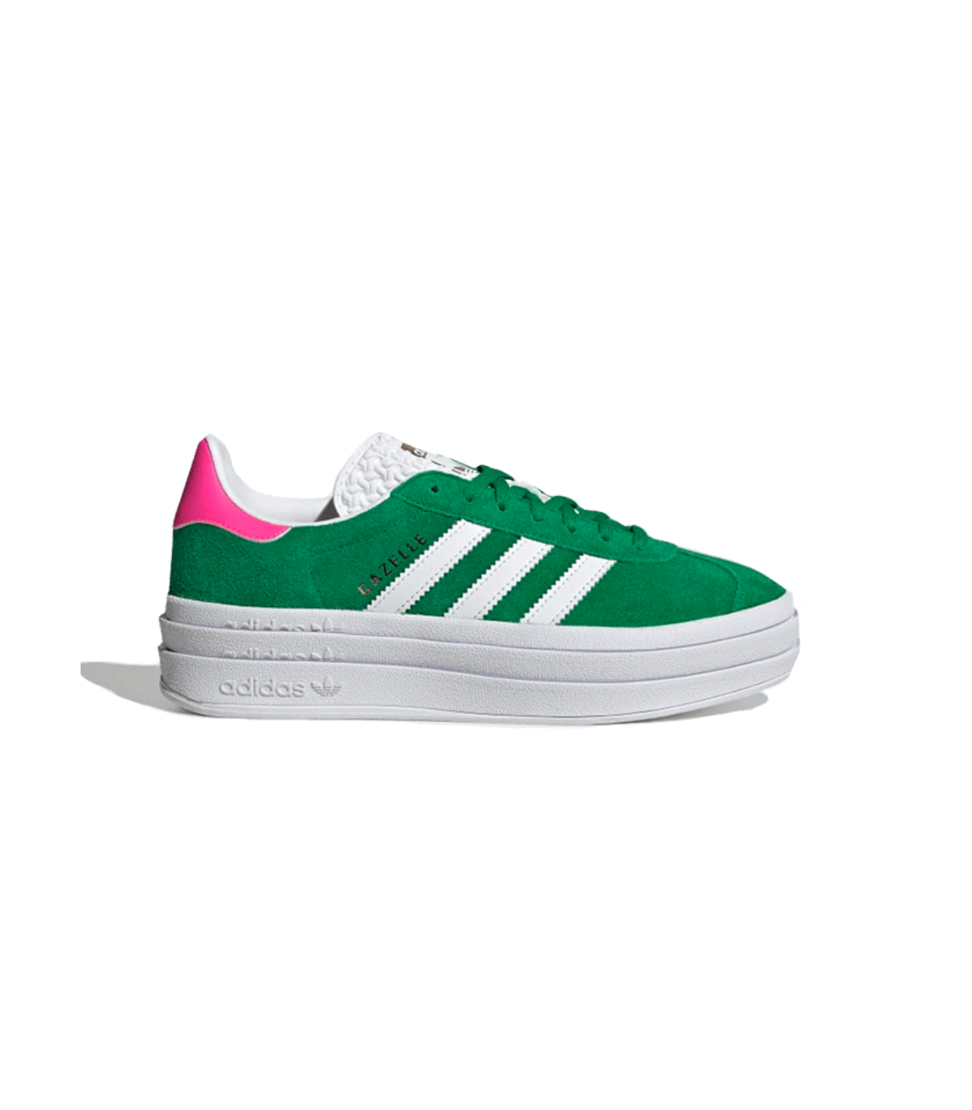 Adidas Gazelle Bold Green Lucid Pink