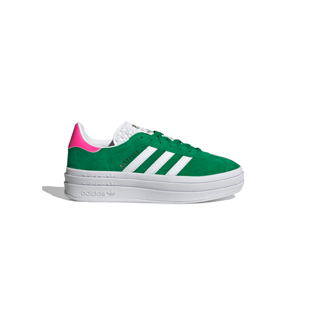 Adidas Gazelle Bold Green Lucid Pink