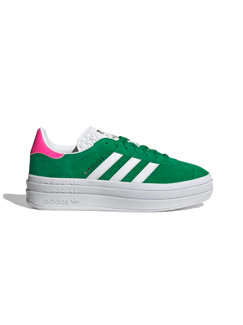 Adidas Gazelle Bold Green Lucid Pink