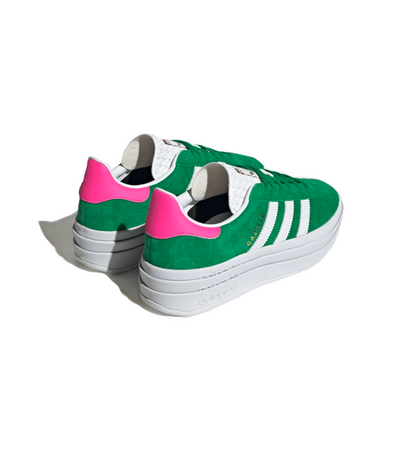 Adidas Gazelle Bold Green Lucid Pink