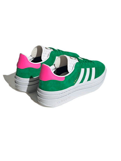 Adidas Gazelle Bold Green Lucid Pink