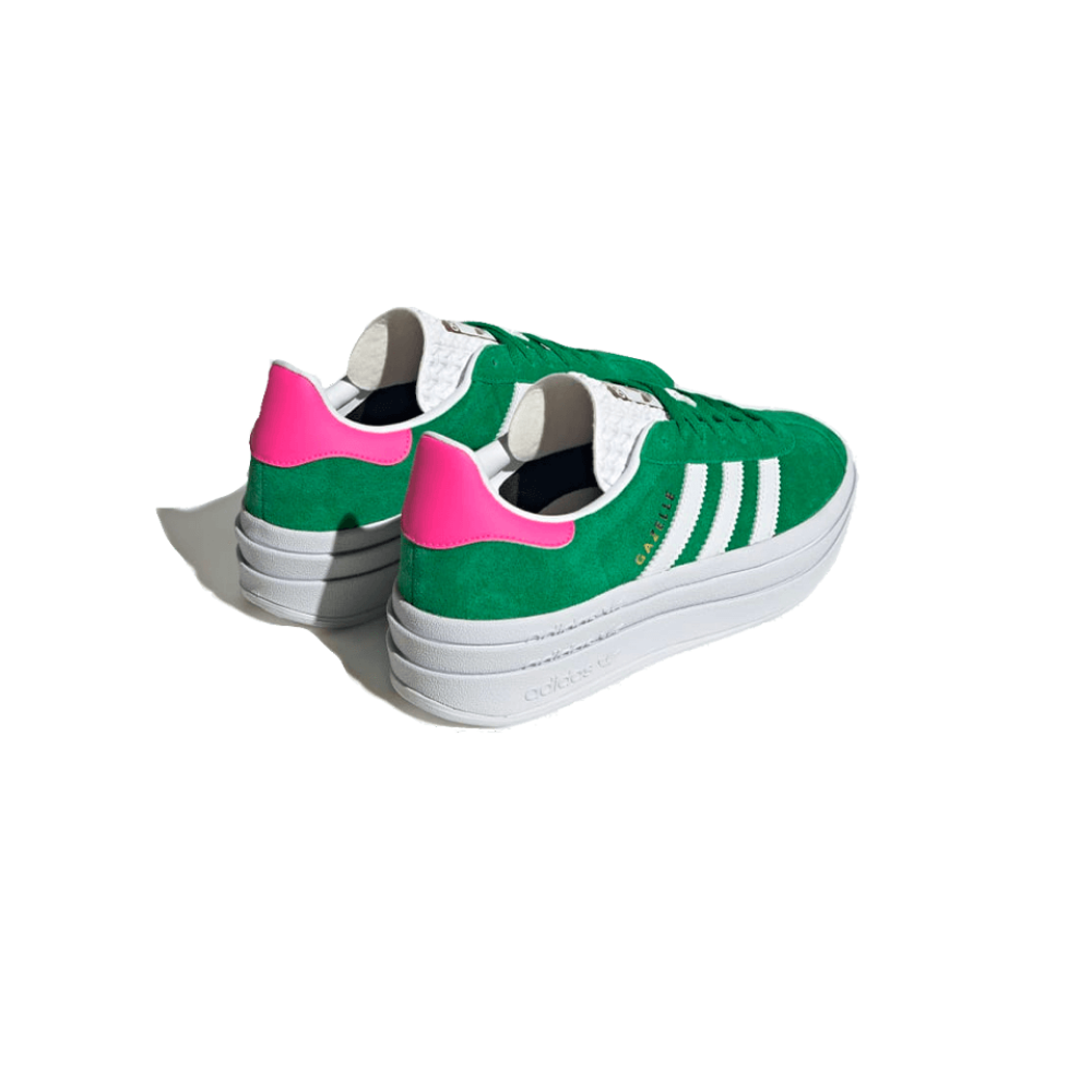 Adidas Gazelle Bold Green Lucid Pink