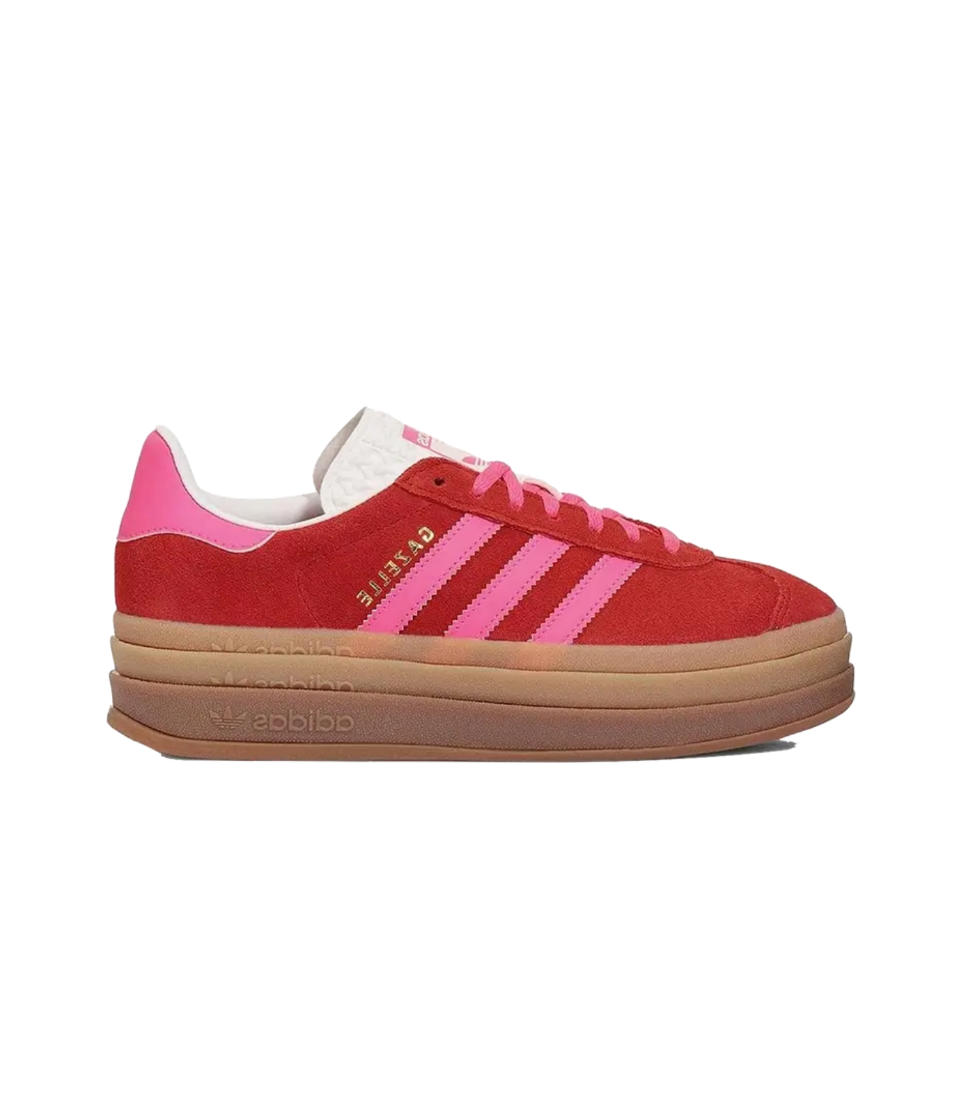 Adidas Gazelle Bold Collegiate Red Lucid Pink