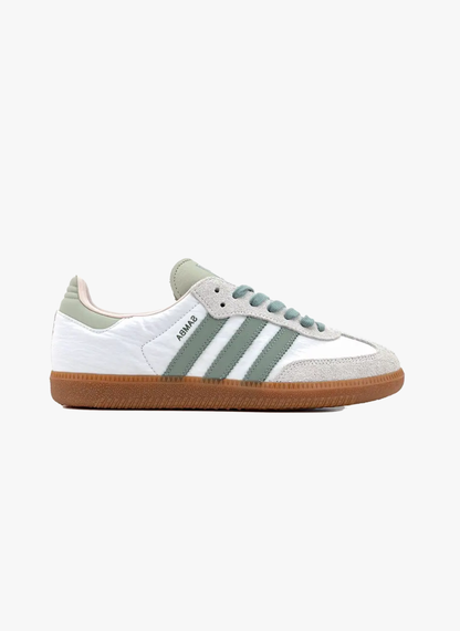 Adidas Samba OG Cloud White Silver Green