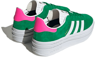 Adidas Gazelle Bold Green Lucid Pink