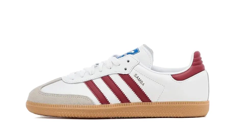 Adidas Samba OG White Burgundy Gum