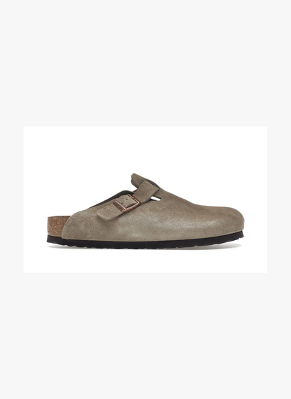Boston Soft Footbed Suede Taupe - 0560771