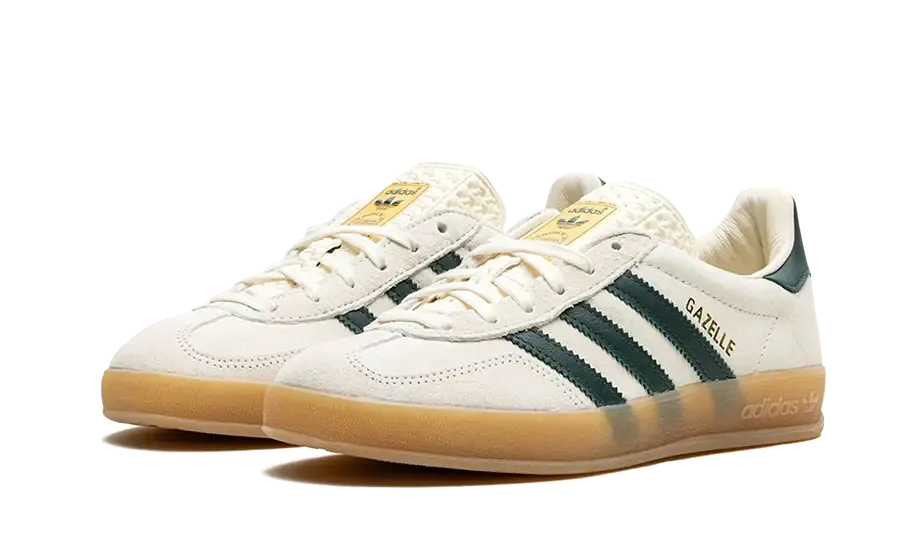 Gazelle Indoor Cream White Collegiate Green Gum - IH7502