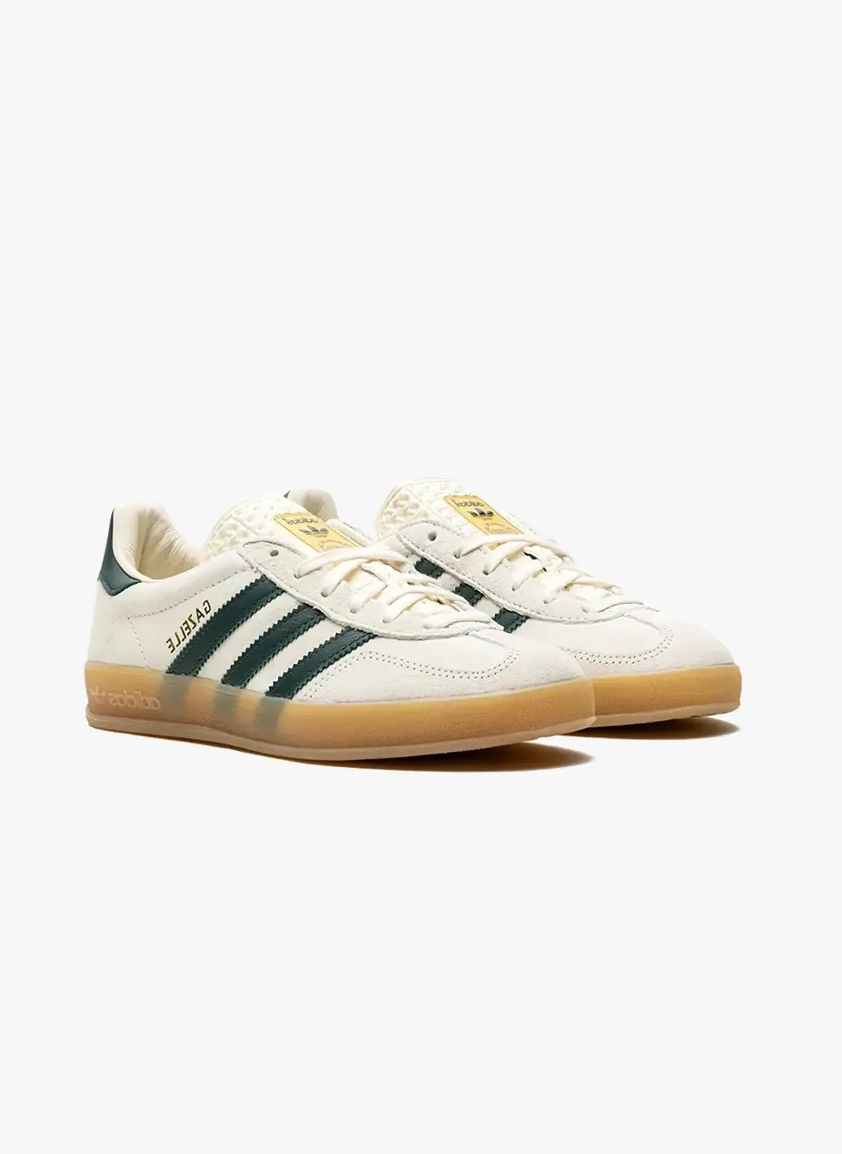 Gazelle Indoor Cream White Collegiate Green Gum - IH7502