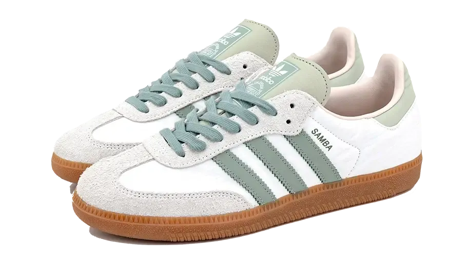 Samba OG  Cloud White Silver Green - ID0492