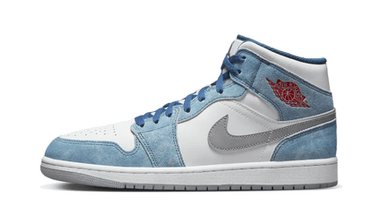 Air Jordan 1 Mid French Blue Fire Red (GS)